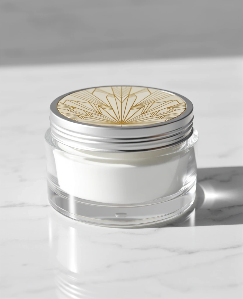 Cream with collagen and hyaluronic acid